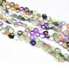 Natural Multi Gemstone Faceted Heart Drops Briolette Length 8 Inches and Size 7mm approx. These are 100% genuine multi gemstone beads. Multiple beads in one strand of good quality. 